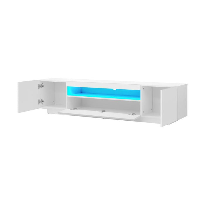 Markus LED 16 Light TV Cabinet 180cm Entertainment Unit | Hi Gloss TV Unit Stand | 2 Colours