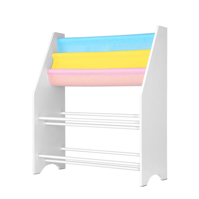 Funzee Kids 2 tier Kids Bookshelf | Childrens Wooden Storage and Organiser