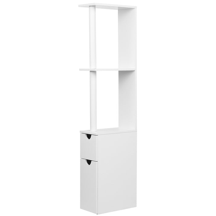 Mila Freestanding 118cm Bathroom Storage Cabinet in White