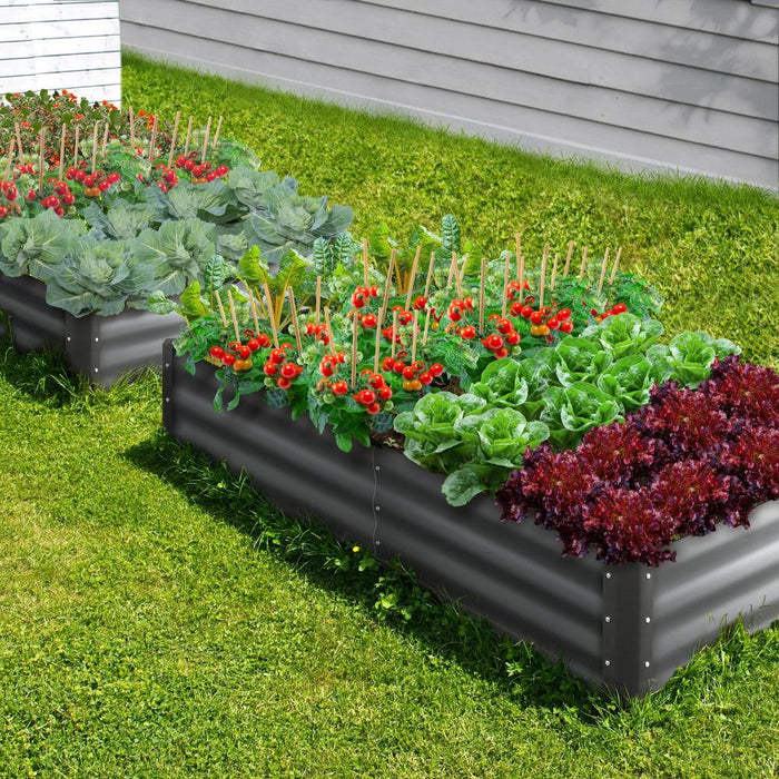 Premium Raised Garden Beds in Various Sizes | Galvanised Steel Planter Garden Beds by Livsip