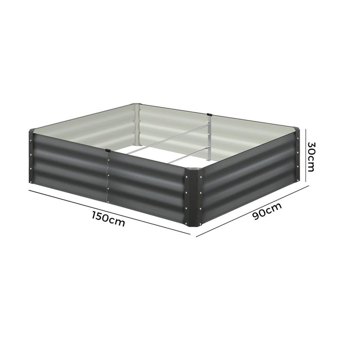 Premium Raised Garden Beds in Various Sizes | Galvanised Steel Planter Garden Beds by Livsip