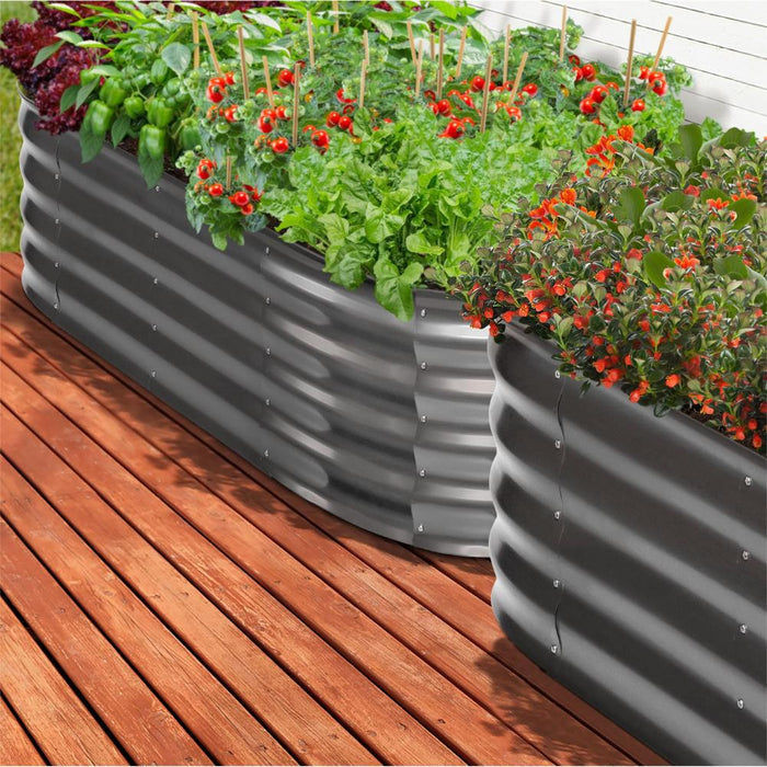 Premium Raised Garden Beds in Various Sizes | Galvanised Steel Planter Garden Beds by Livsip