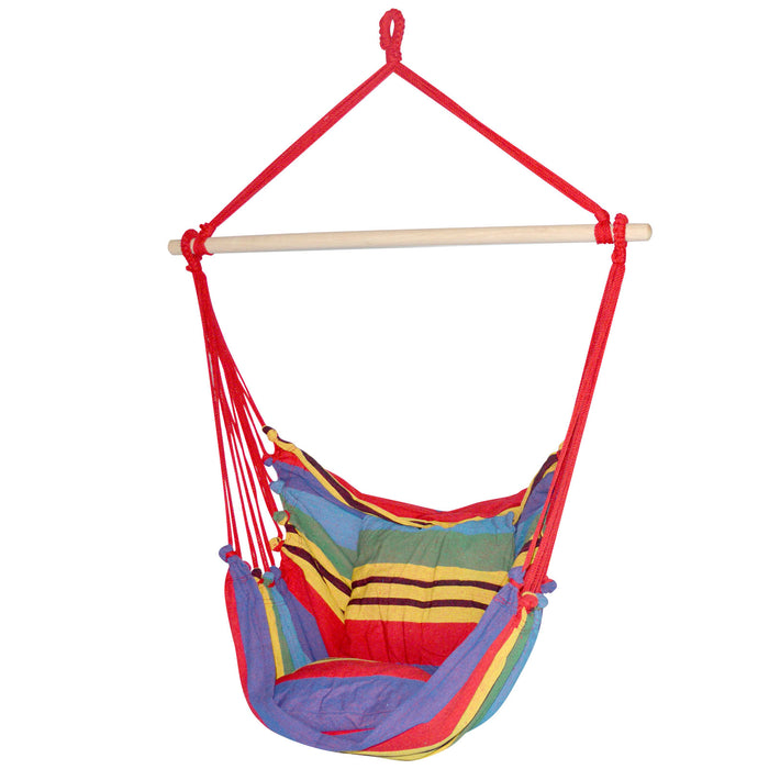 Natura Padded Hammock Swing  Chair | Fun Relaxing Hanging Hammock Chair in Multi Colours