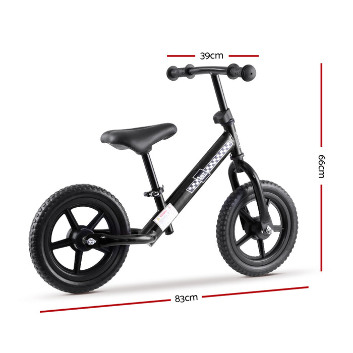 Funzee First Ride Kids Balance Bike | Toddler Learn To Ride Bike in Black