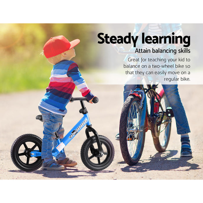 Funzee First Ride Kids Balance Bike | Toddler Learn To Ride Bike in Blue