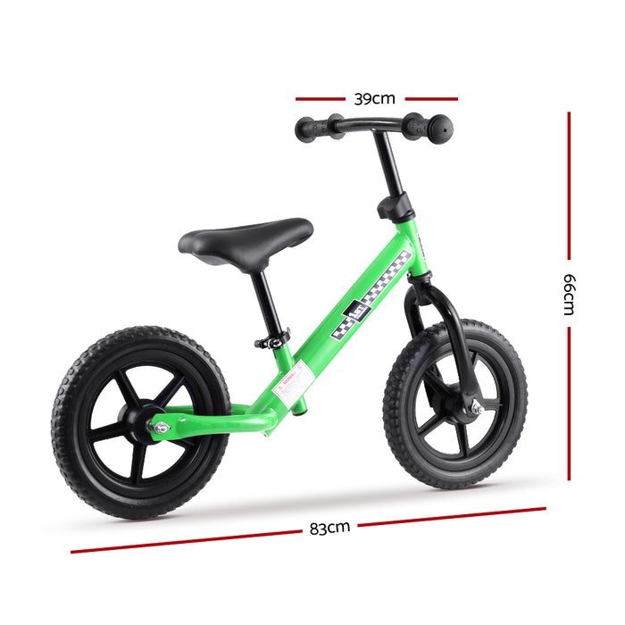 Funzee First Ride Kids Balance Bike | Toddler Learn To Ride Bike in Green