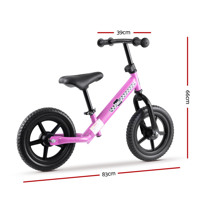 Funzee First Ride Kids Balance Bike | Toddler Learn To Ride Bike in Pink