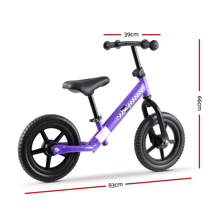 Funzee First Ride Kids Balance Bike | Toddler Learn To Ride Bike in Purple