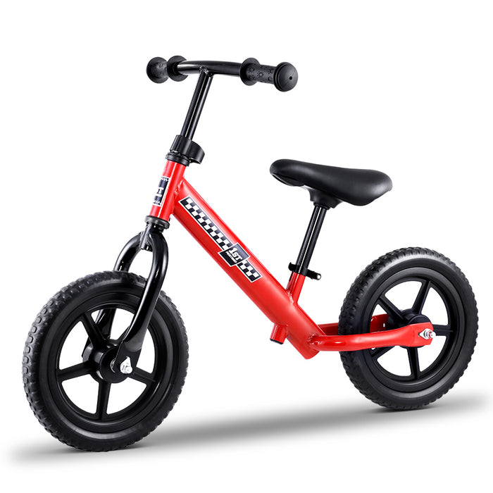 Funzee First Ride Kids Balance Bike | Toddler Learn To Ride Bike in Red