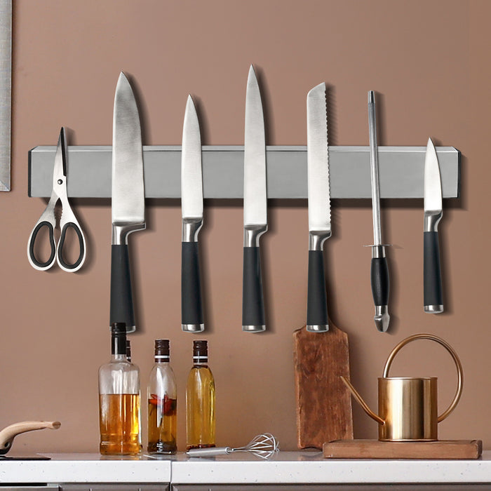 Magnetic wall mount knife holder Utensil Rack Heavy Duty Kitchen Chef Tool Large