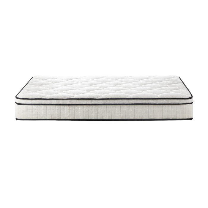 Teddy Boucle 6 Turn Coil Spring Plush Pillowtop 22cm Mattress | Full Body Support Ventialted Medium Hypo Allergenic Mattress | 5 Sizes