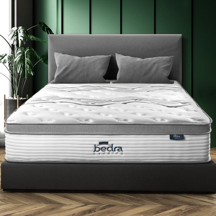 Premium 7 Zone Pocket Spring Euro Top Mattress Medium Firm | 34cm Deep Mattress by Bedra