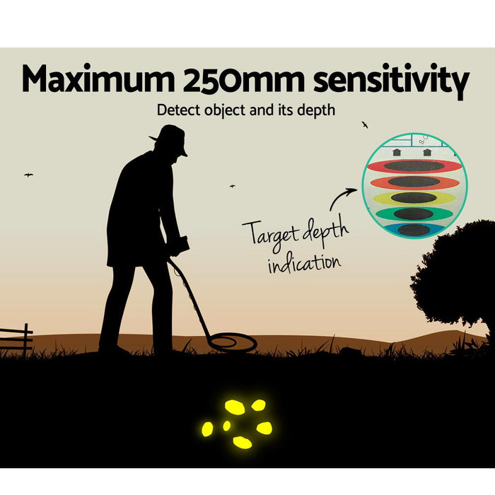 6 Target Ultra Sensitive 6.5kHz LCD Metal Detector Set | Up To 25cm Sensitivity Detection