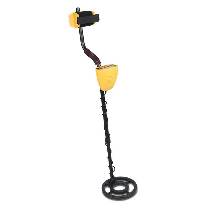 3 Detection Mode LCD Screen 7.5kHz Metal Detector with Headphones - Yellow