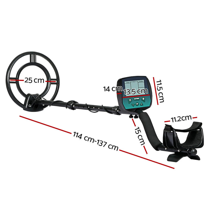 9 Target Zone Pro LCD 7.7kHz Metal Detector | Deep Sensitive Waterproof Up To 24cm Detection