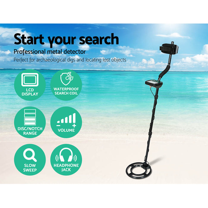 9 Target Zone Pro LCD 7.7kHz Metal Detector | Deep Sensitive Waterproof Up To 24cm Detection