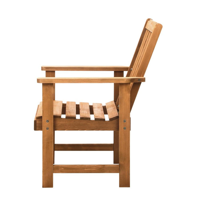 Tatiana Luxe Hi Quality Outdoor Wooden Chairs | Patio Garden High Back Chairs in 2 Finishes