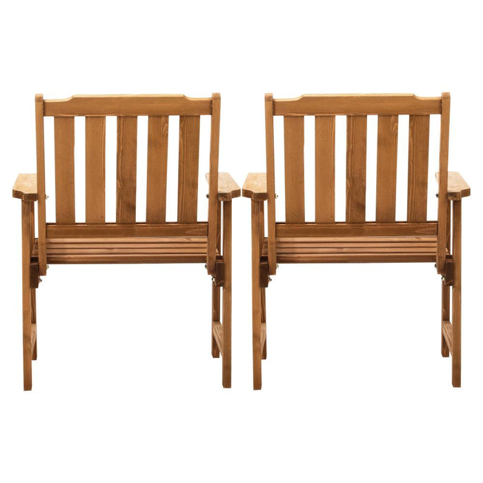 Tatiana Luxe Hi Quality Outdoor Wooden Chairs | Patio Garden High Back Chairs in 2 Finishes