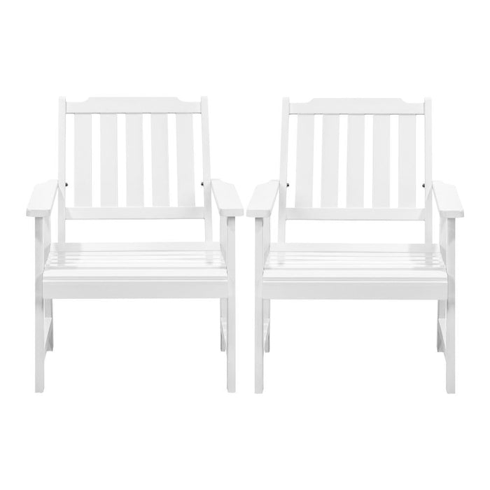 Tatiana Luxe Hi Quality Outdoor Wooden Chairs | Patio Garden High Back Chairs in 2 Finishes