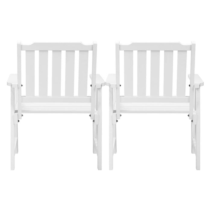 Tatiana Luxe Hi Quality Outdoor Wooden Chairs | Patio Garden High Back Chairs in 2 Finishes