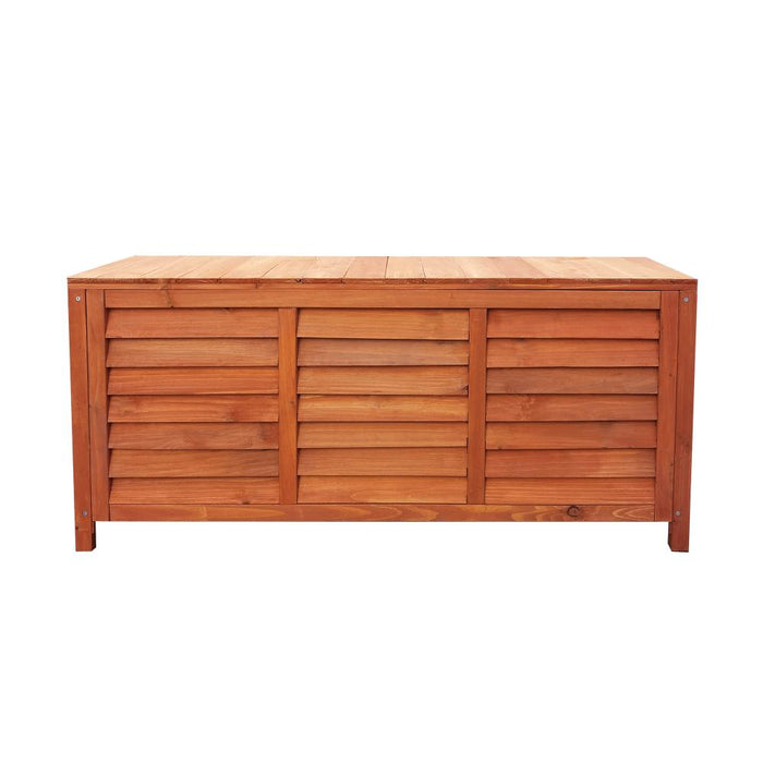 Forte Wooden Outdoor Storage Box | Storage Garden Bench Wooden Chest by Livsip