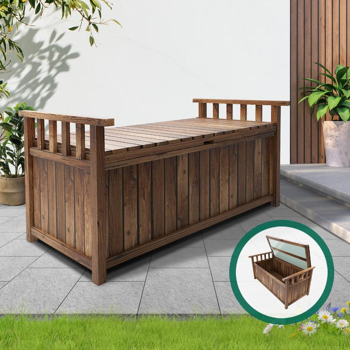 Forte 160L Outdoor Storage Box and Garden Bench | Premium Garden Storage and Seating Bench | 2 Colours