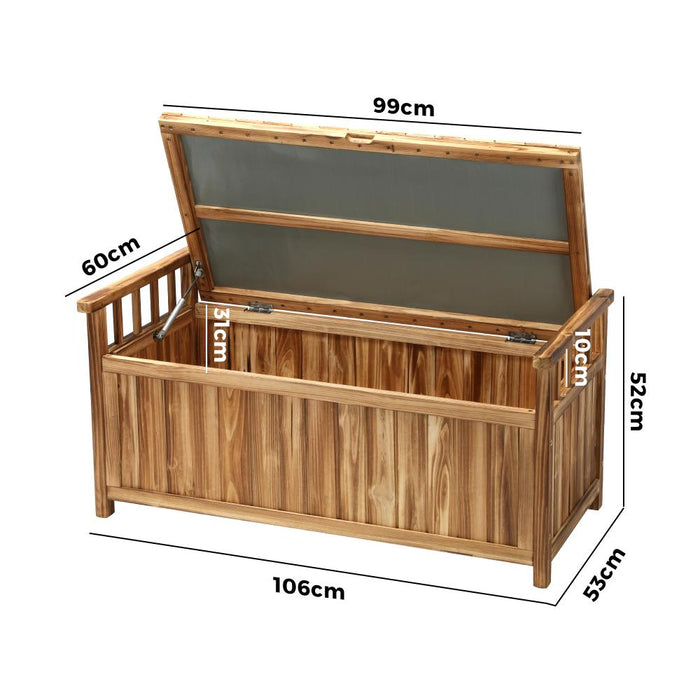 Forte 160L Outdoor Storage Box and Garden Bench | Premium Garden Storage and Seating Bench | 2 Colours