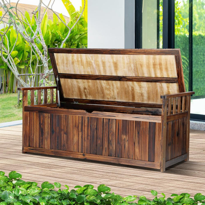 Two in One Outdoor Bench and Storage Box |Wooden Garden Bench by Livsip | 3 Colours