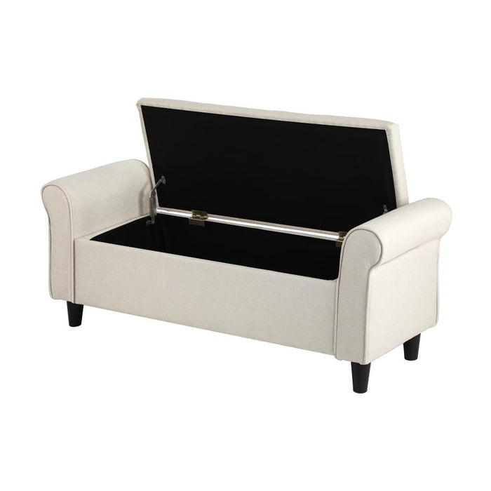 Premium  Fabric Two in One Ottoman Storage Bench Box & Day Bed | 2 Colours