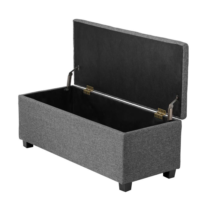 Premium Fabric Two in One Ottoman Storage Box and Seating Bench | 2 Designs | 3 Colours