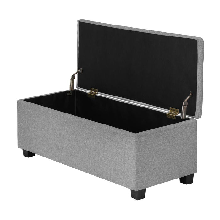 Premium Fabric Two in One Ottoman Storage Box and Seating Bench | 2 Designs | 3 Colours