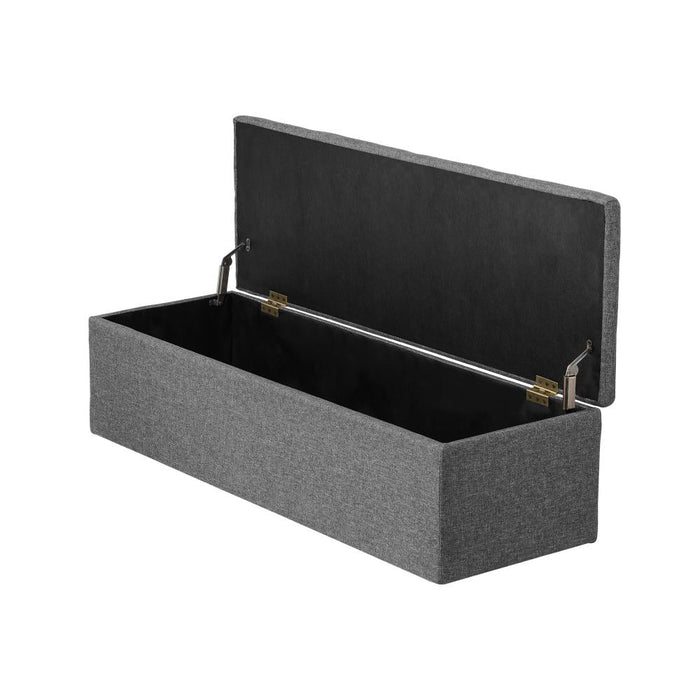 Premium Fabric Two in One Ottoman Storage Box and Seating Bench | 2 Designs | 3 Colours