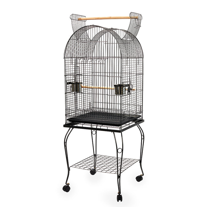 53cm Large Anti Rust Bird Cage with Perch in Black by i.Pet