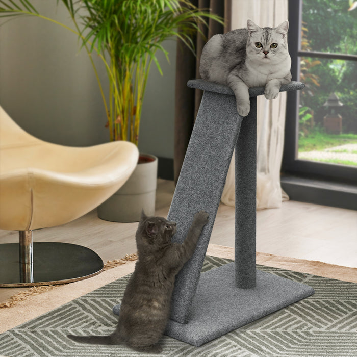 82cm Cat Tree Scratching Post Scratcher Tower Condo | Cat Ramp Scratcher Tower