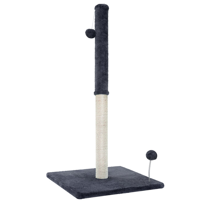 105cm Cat Tree Scratching Post Scratcher Tower | Cat Hanging Toys Post Grey