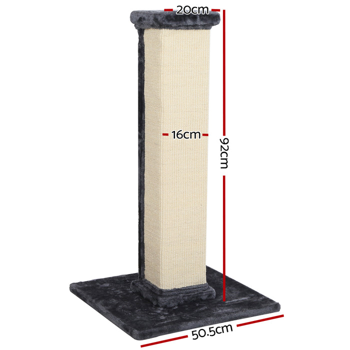 92cm Cat Tree Scratching Post Sisal Scratcher Tower | Plush Cat Condo House