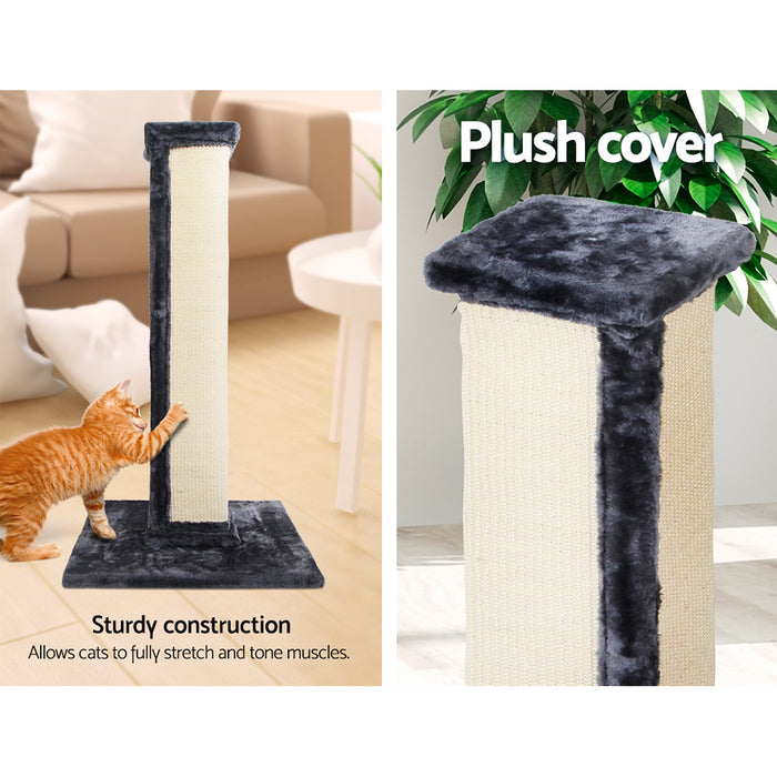 92cm Cat Tree Scratching Post Sisal Scratcher Tower | Plush Cat Condo House