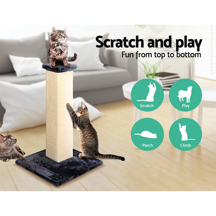 92cm Cat Tree Scratching Post Sisal Scratcher Tower | Plush Cat Condo House