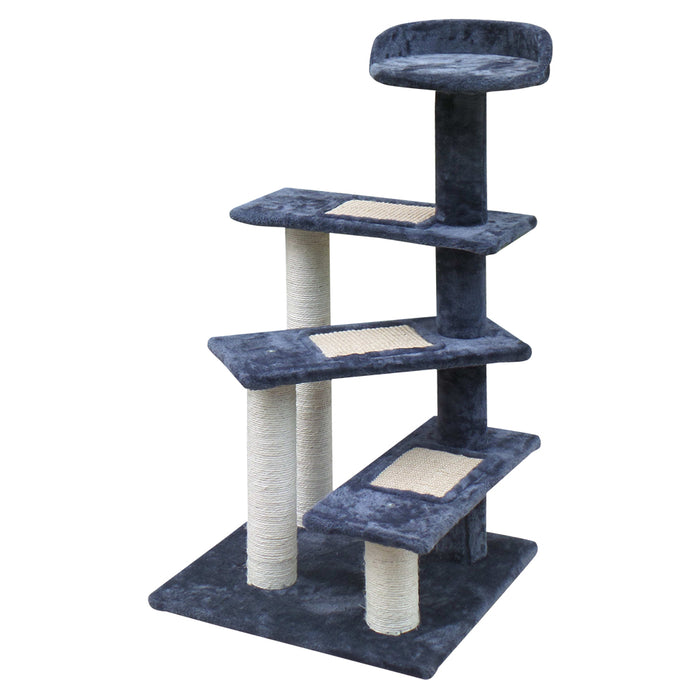 100cm Cat Tree Scratching Post Scratcher Tower | Wooden Cat Condo House