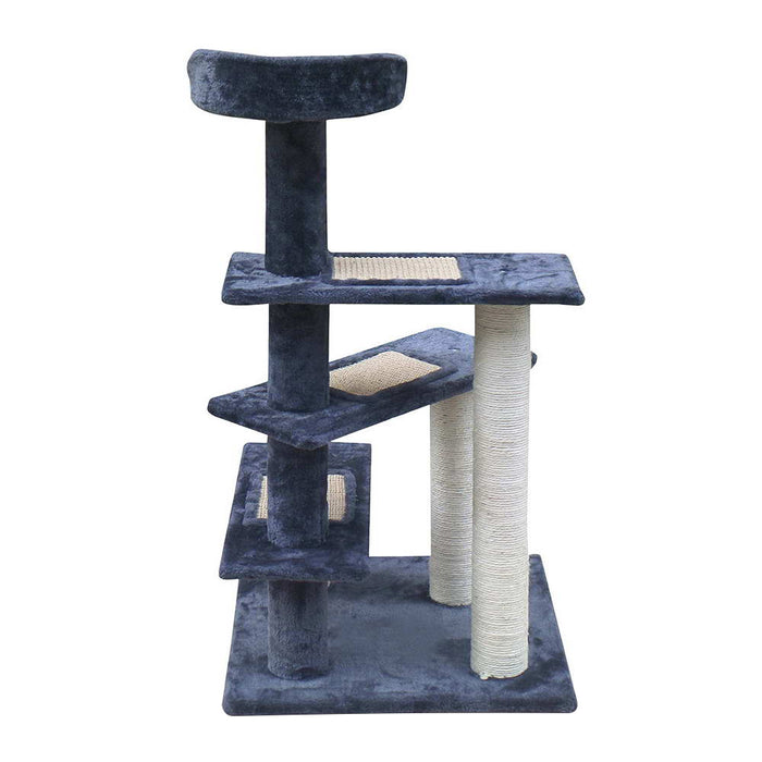 100cm Cat Tree Scratching Post Scratcher Tower | Wooden Cat Condo House