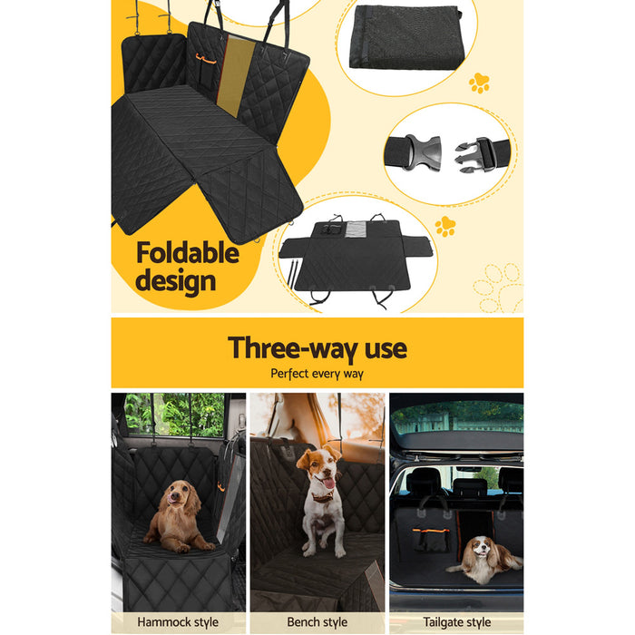 137cm Waterproof Non-Slip Pet Car Seat Cover | Travel Dog Hammock Seat Protector