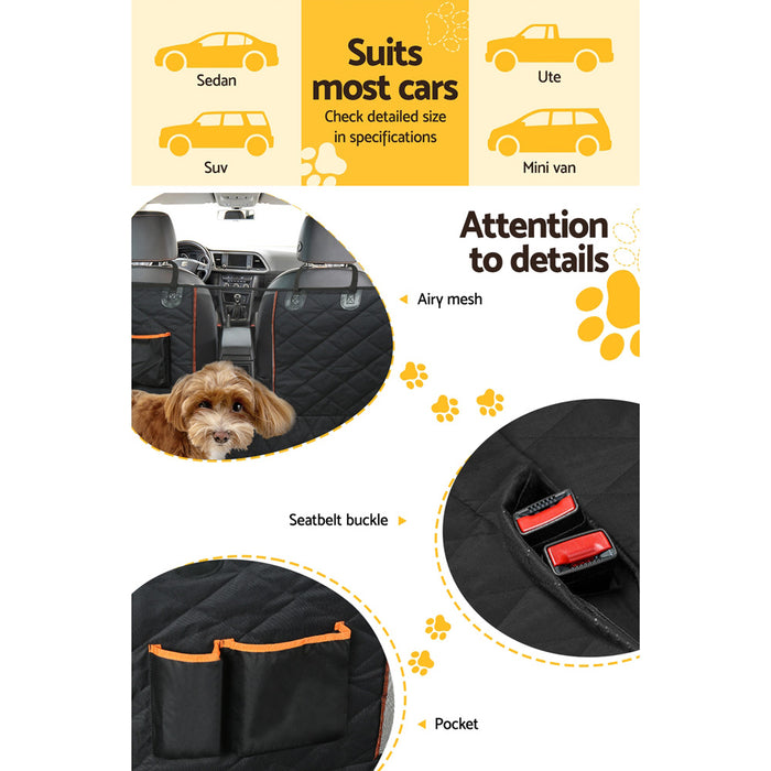 137cm Waterproof Non-Slip Pet Car Seat Cover | Travel Dog Hammock Seat Protector