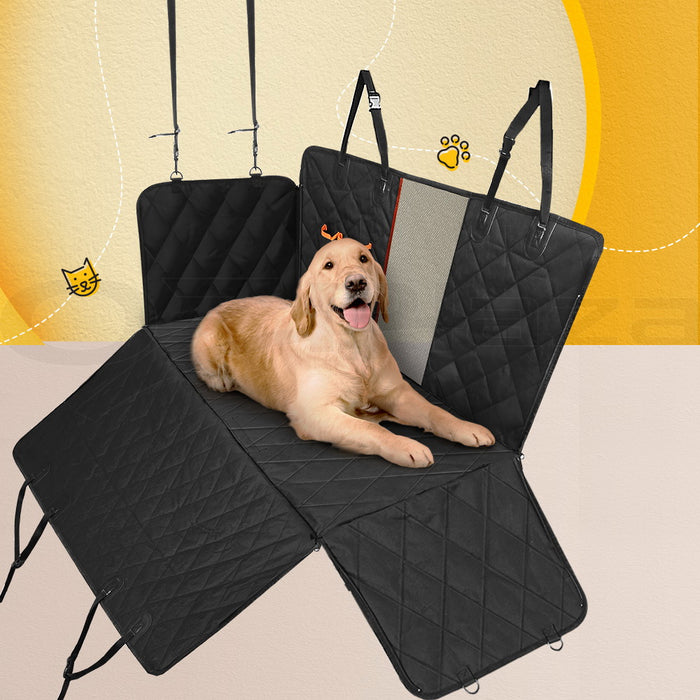 137cm Waterproof Non-Slip Pet Car Seat Cover | Travel Dog Hammock Seat Protector