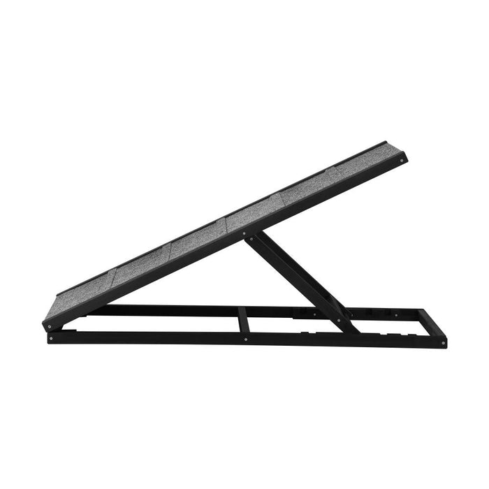 Adjustable Height Indoor Outdoor Foldable Pet Ramp | Dog Stairs Travel Ramp by Alopet | 2 Sizes