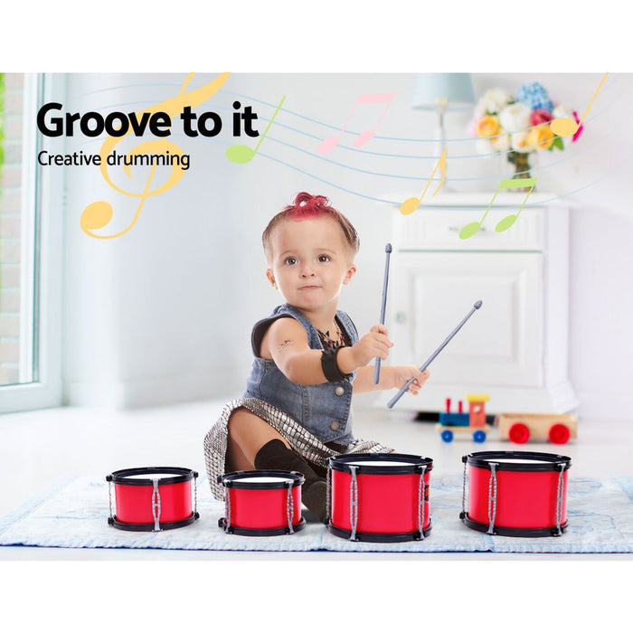 Funzee Kids Interactive 7 Drum Set | Kids Fun Play Drums Kit and Musical Toy