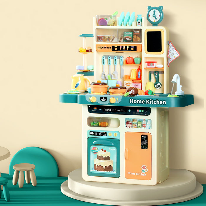 Funzee Kids Interactive 73pc Kitchen Pretend Playset | Childrens Fun Pretend Play Kitchen