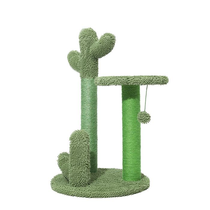 Pawzee Ultimate Cactus 2 Tier Cat Tree Scratching Post Condo Tower