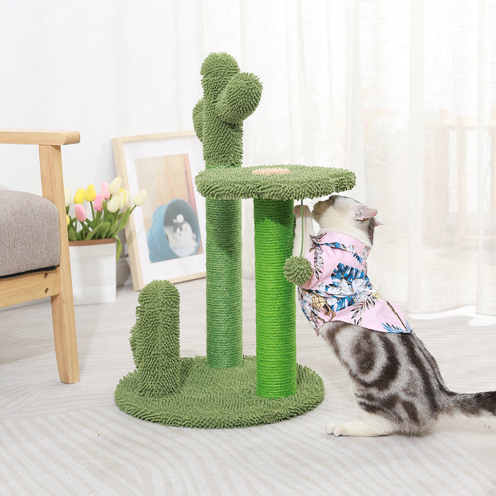 Pawzee Ultimate Cactus 2 Tier Cat Tree Scratching Post Condo Tower