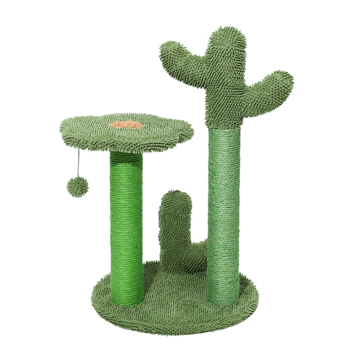 Pawzee Ultimate Cactus 2 Tier Cat Tree Scratching Post Condo Tower