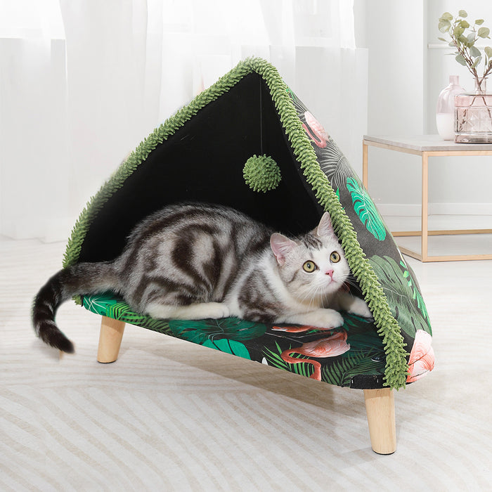 Pawzee Compact Cat Tree Scratching Post Condo Cave